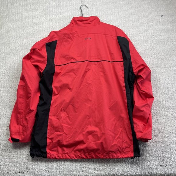 Snake Eyes Weather-18 Wind Shirt Mens 2XL Full Zip Golf Windbreaker Red / Black* - Picture 12 of 16
